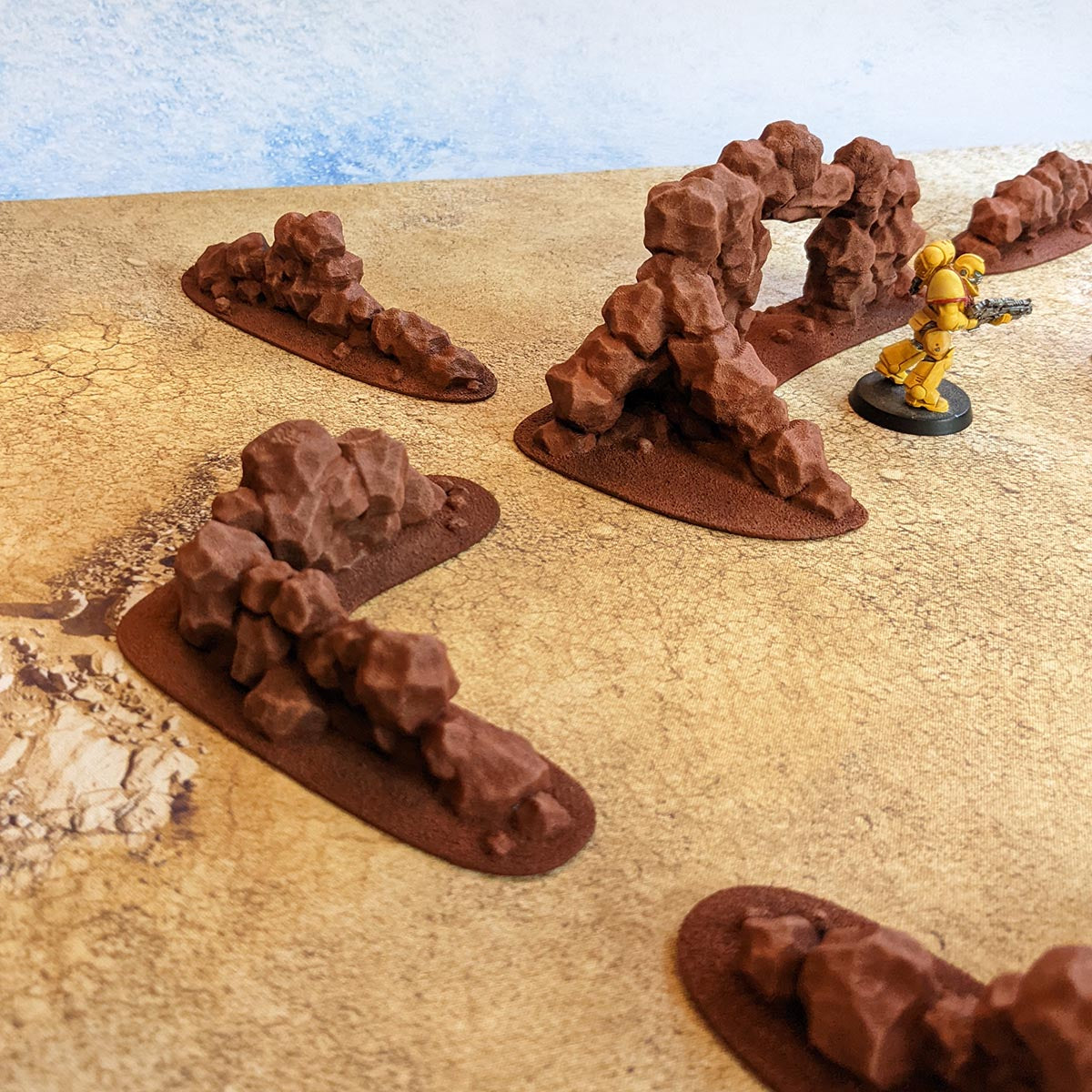 Murs - Biome désert (STL) – vue 2 – Wargame Sceneries